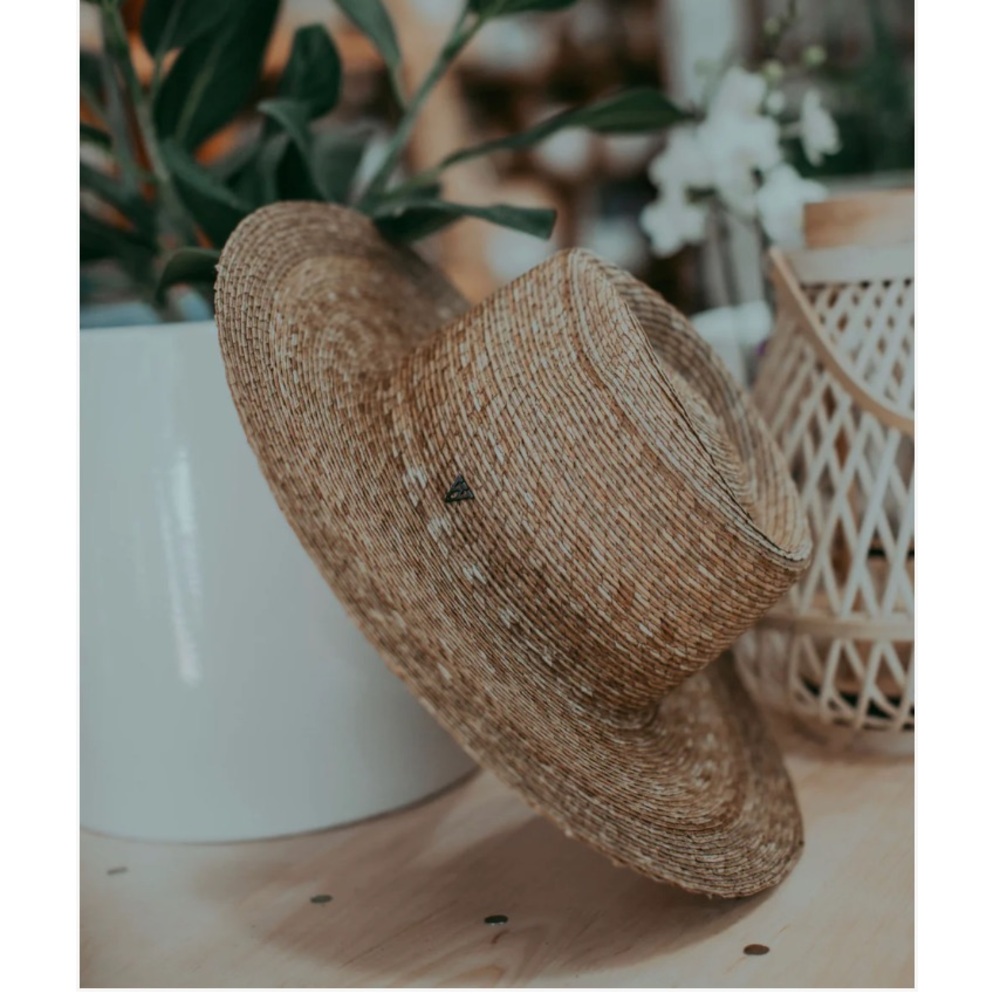 NWT West Von Sadie Palm Straw Rancher